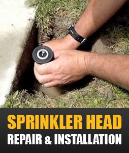 sprinkler head repair and installation services